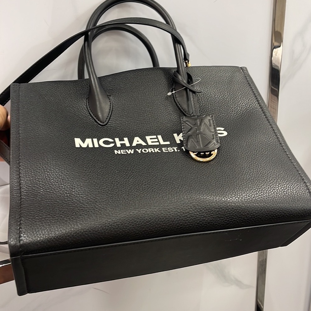 Michael Kors Medium Mirella 35S2G7ZT7L Tote Bag In Black - Picture 16 of 16